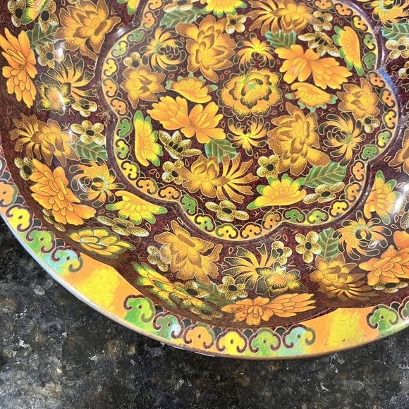 Daher England Tin Decorated Ware - Vintage 1971 - Beautiful Fall Colors - Picture 4 of 12